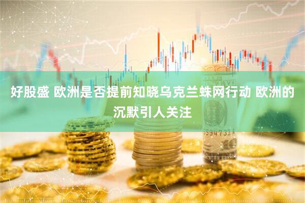 好股盛 欧洲是否提前知晓乌克兰蛛网行动 欧洲的沉默引人关注