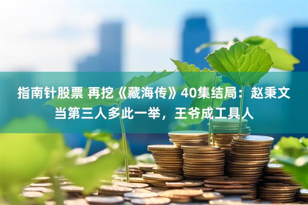 指南针股票 再挖《藏海传》40集结局：赵秉文当第三人多此一举，王爷成工具人