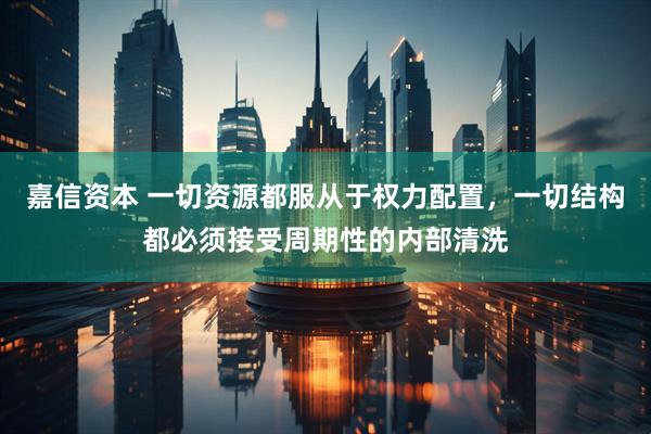 嘉信资本 一切资源都服从于权力配置，一切结构都必须接受周期性的内部清洗